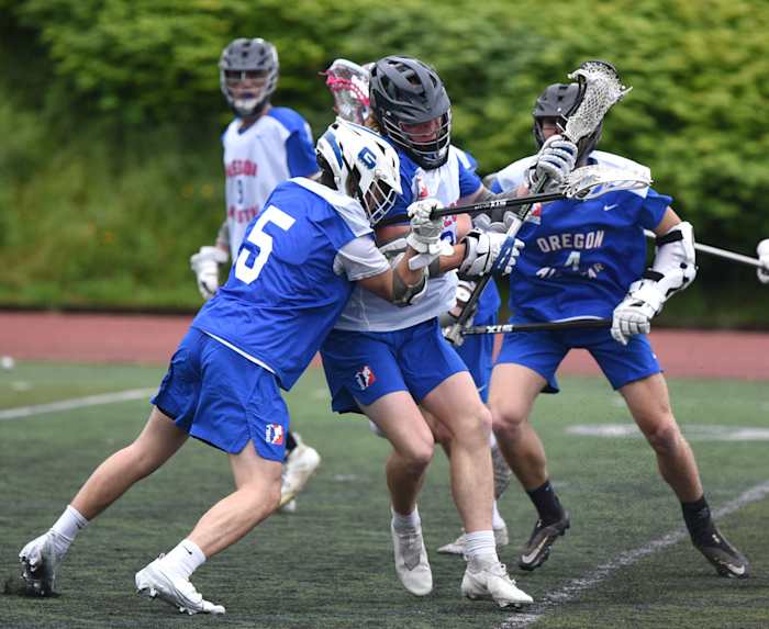 Oregon high school boys lacrosse 2022 all star game Taylor Balkom 7